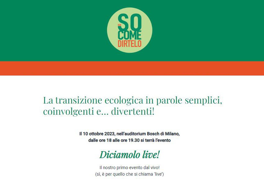 Diciamolo Live! | Un evento per parlare di transizione ecologica