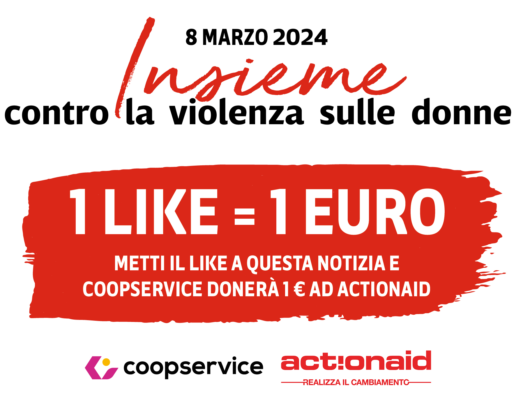 8 Marzo in Coopservice: 1 campagna raccolta like e 1 poster a difesa dei Diritti delle Donne